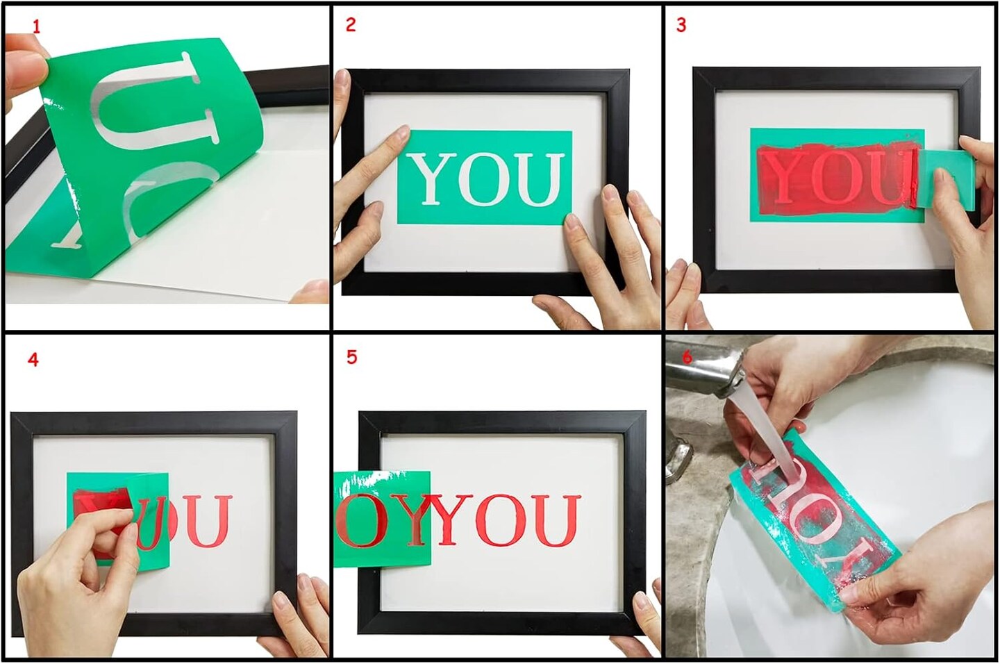 Fall Silk Screen Stencils Reusable Self Adhesive Chalk Mesh Stencils