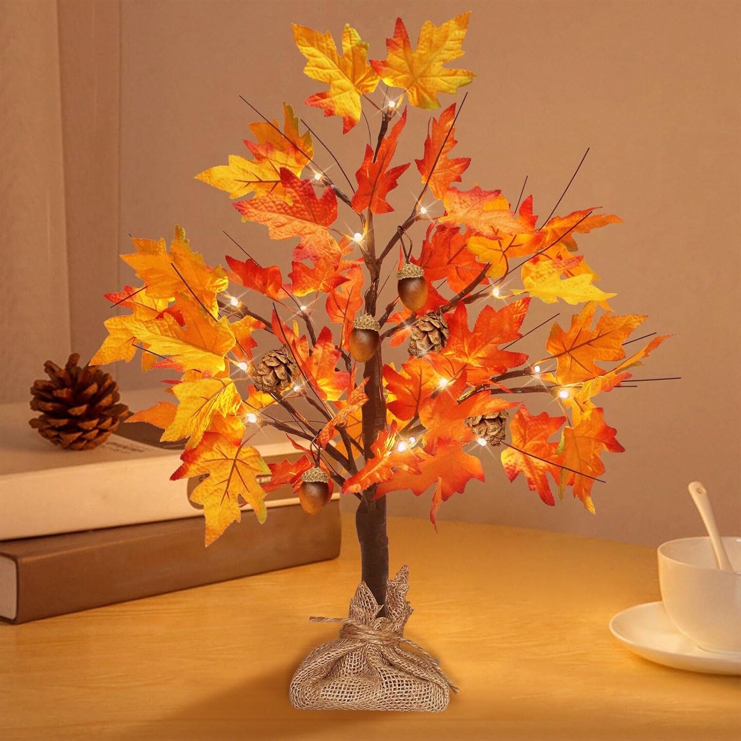 Falll Tree with Lights