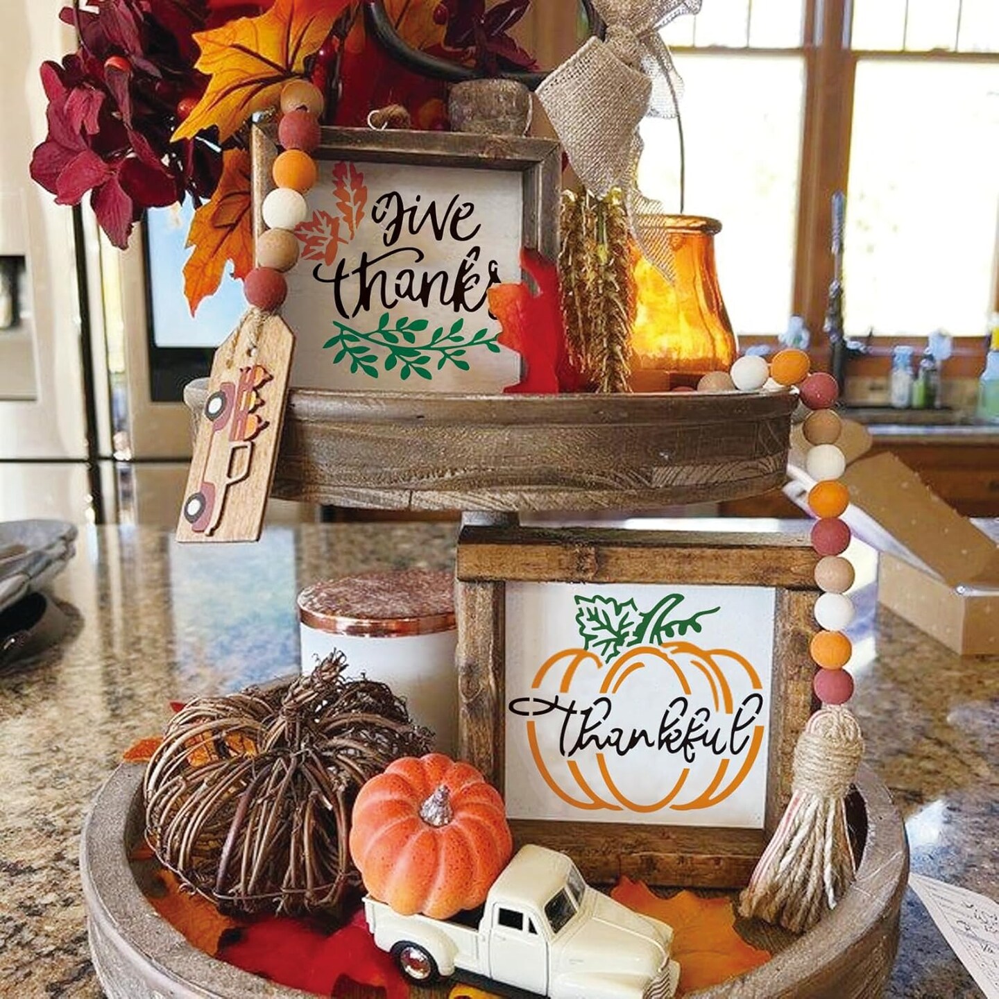 45Pieces Christmas Halloween Fall Thanksgiving Cookie Stencils (45 Holiday)