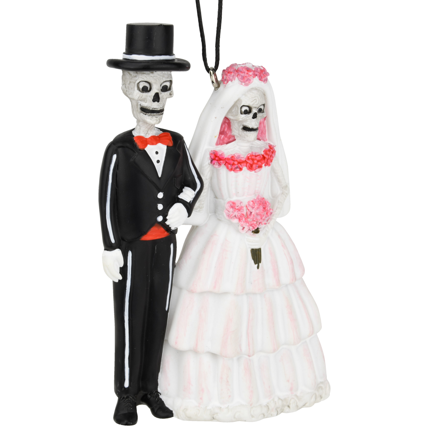 Tree Buddees Death Do Us Part Skeleton Ornament or Wedding Cake Topper Spooky Bride & Groom