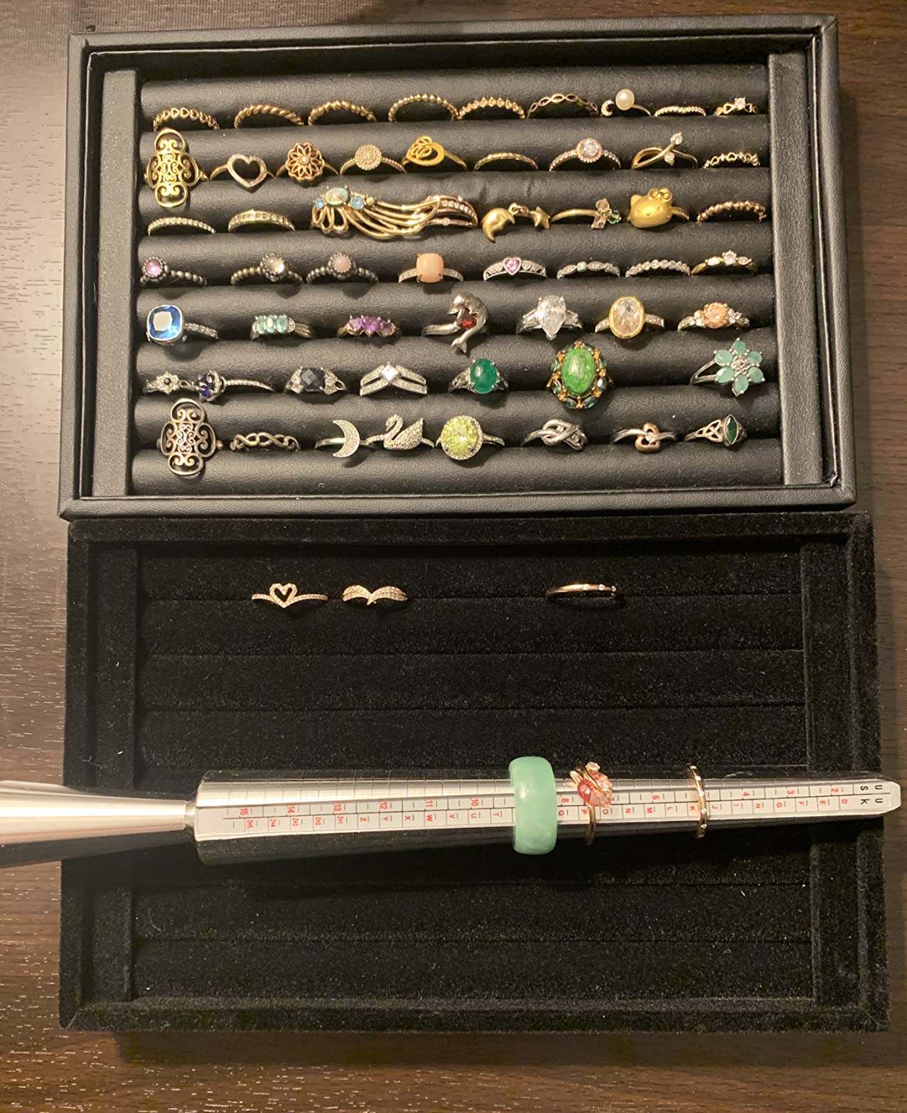 Metal Ring Sizer Measuring Tool &#x2013; Ring Gauge for Men &#x26; Women, Accurate Jewelry Sizing Tool for Measuring Finger Sizes