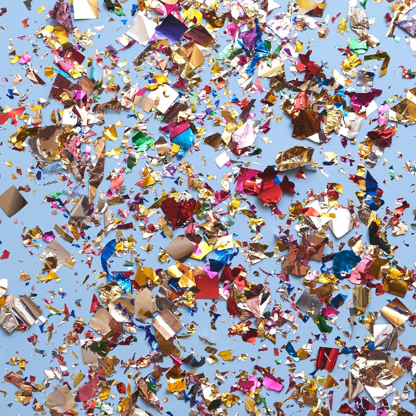 Jumbo Mylar Rainbow Foil Confetti - Glittering Metallic Confetti