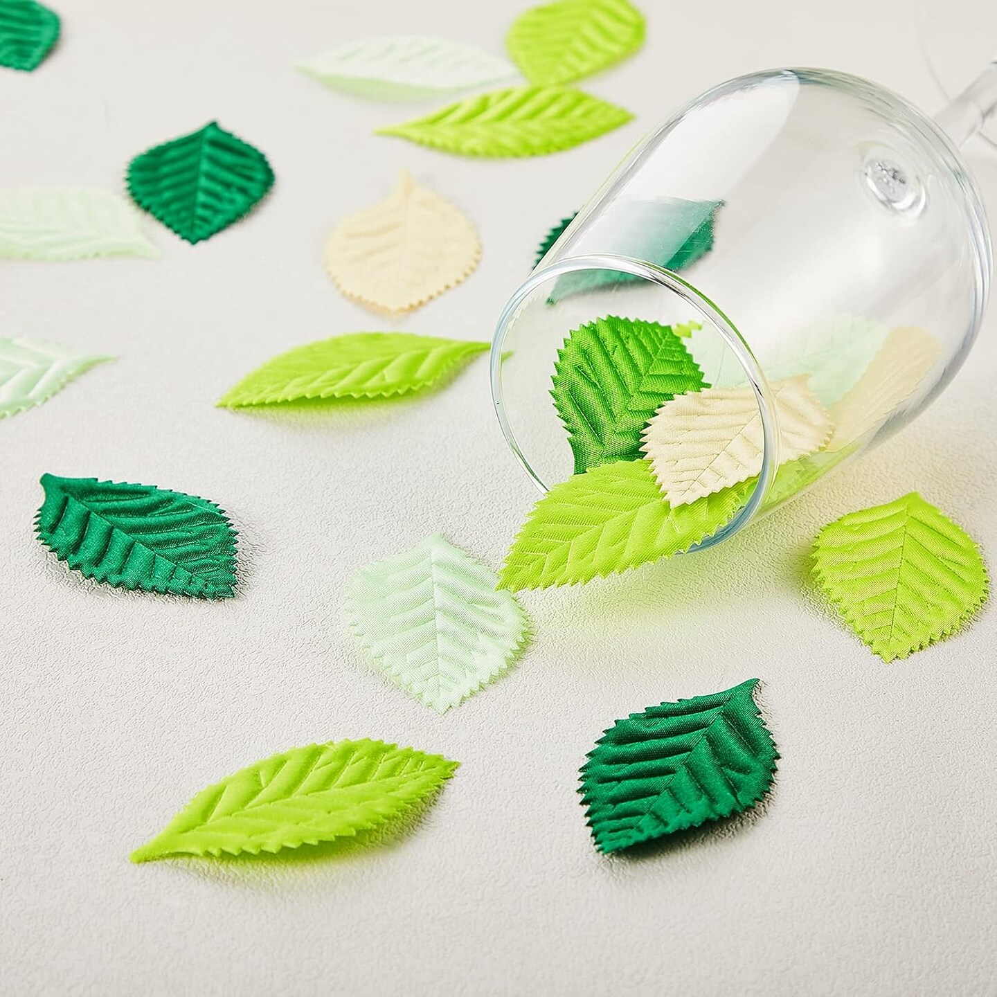 200 Pieces Mixed Leaves Mulberry Paper