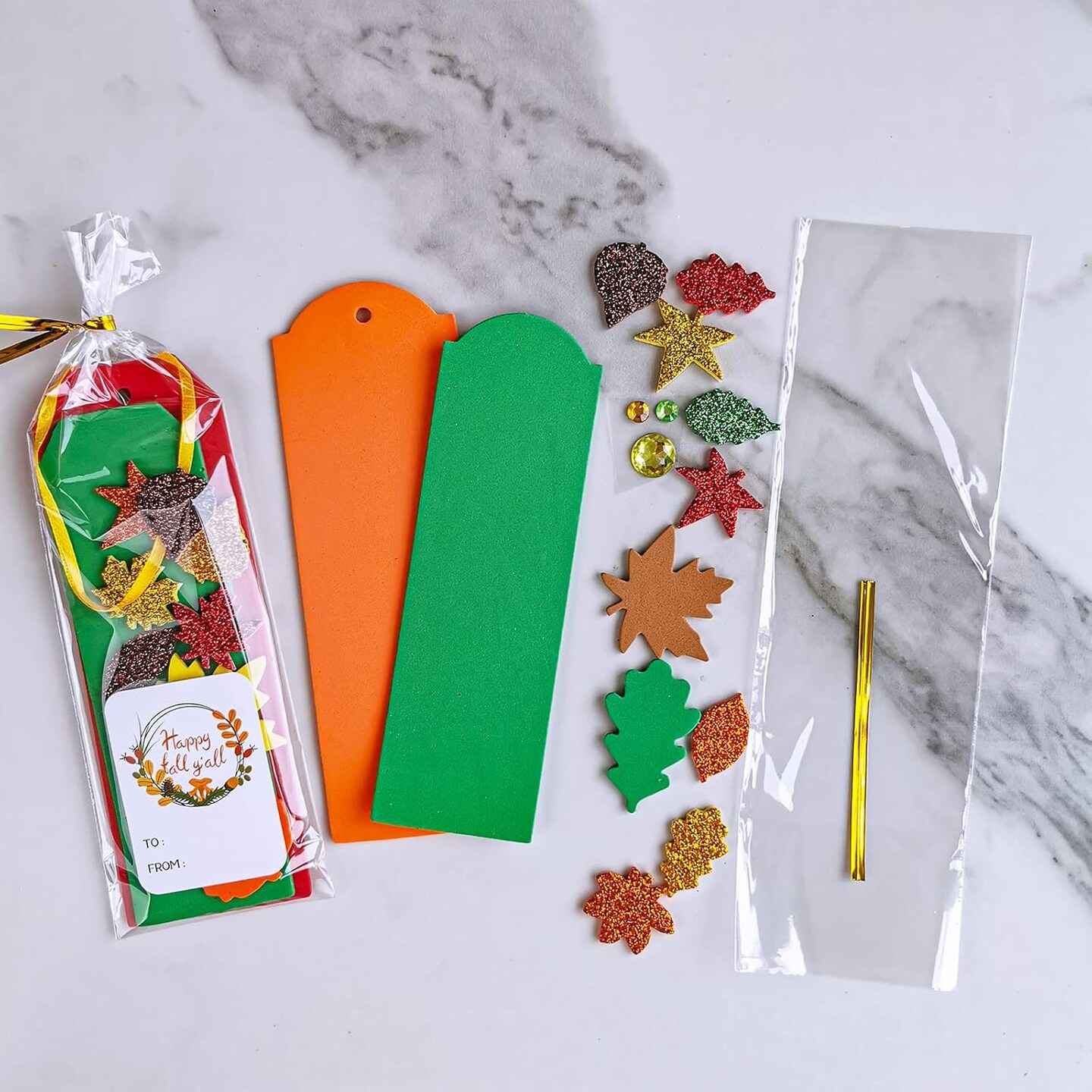 Fall Craft Kits - DIY Leaf Bookmarks &#x26; Decorations Art Sets for Kids