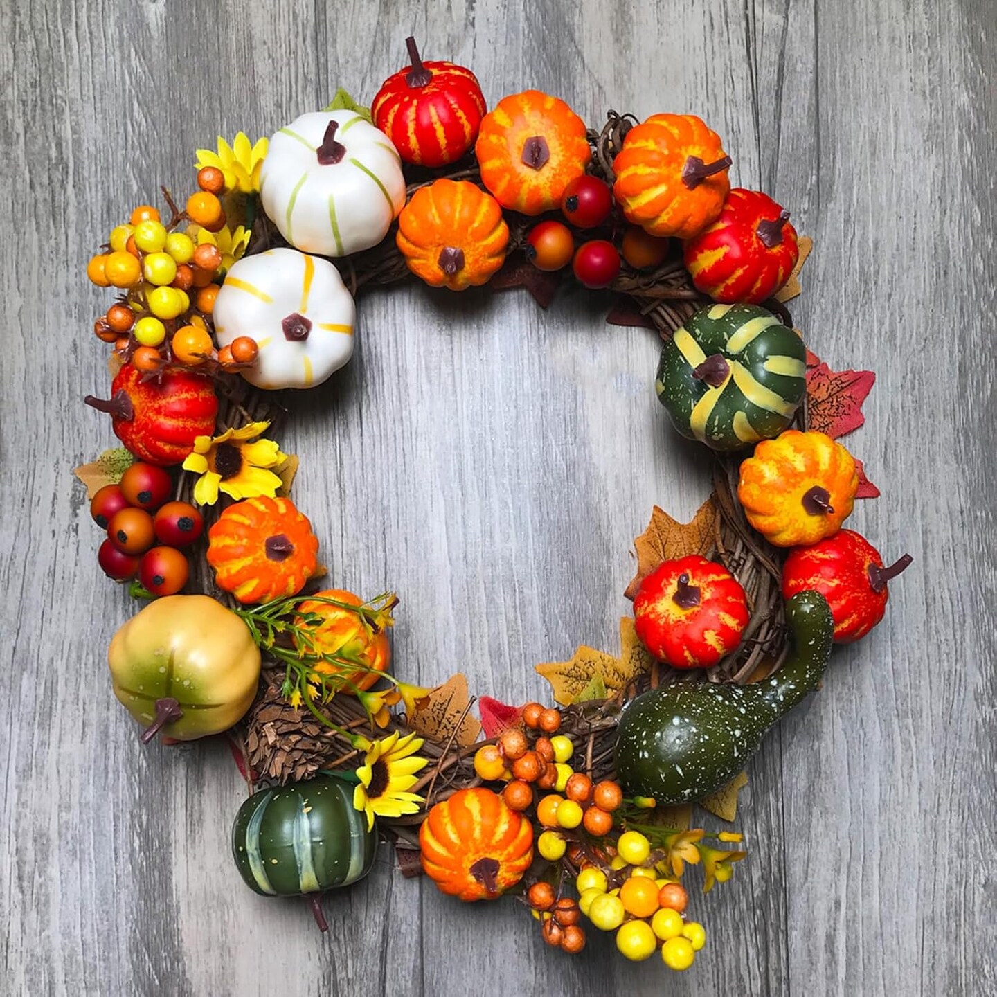56 Pcs Assorted Mini Artificial Pumpkins