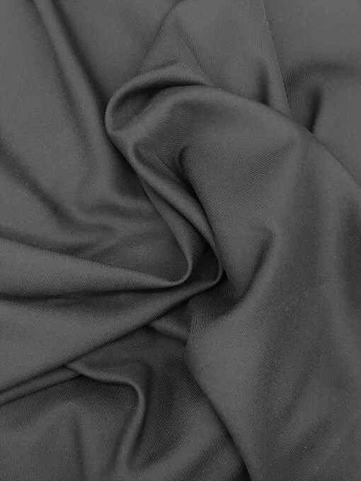 1 Yard Black Gabardine Polyester Fabric for Pants, Suits, Jackets, Uniforms, Crafts 59/60 Inch Width