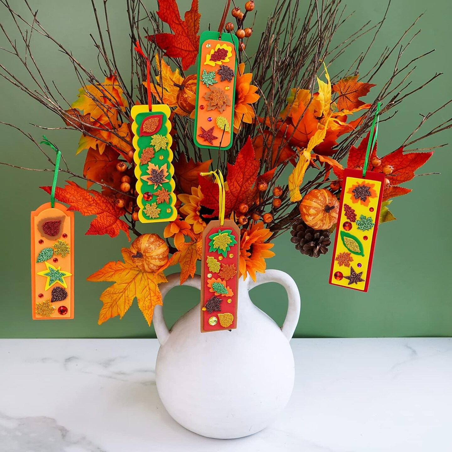 Fall Craft Kits - DIY Leaf Bookmarks &#x26; Decorations Art Sets for Kids