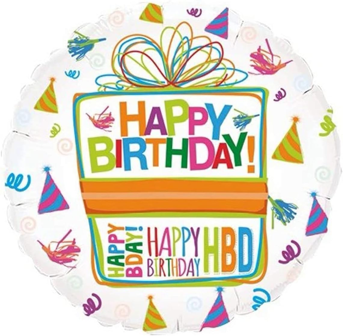 33" Stitch Super Shape Foil Balloon – Includes 18" Happy Birthday Present Balloon (Blue, Green, Pink)