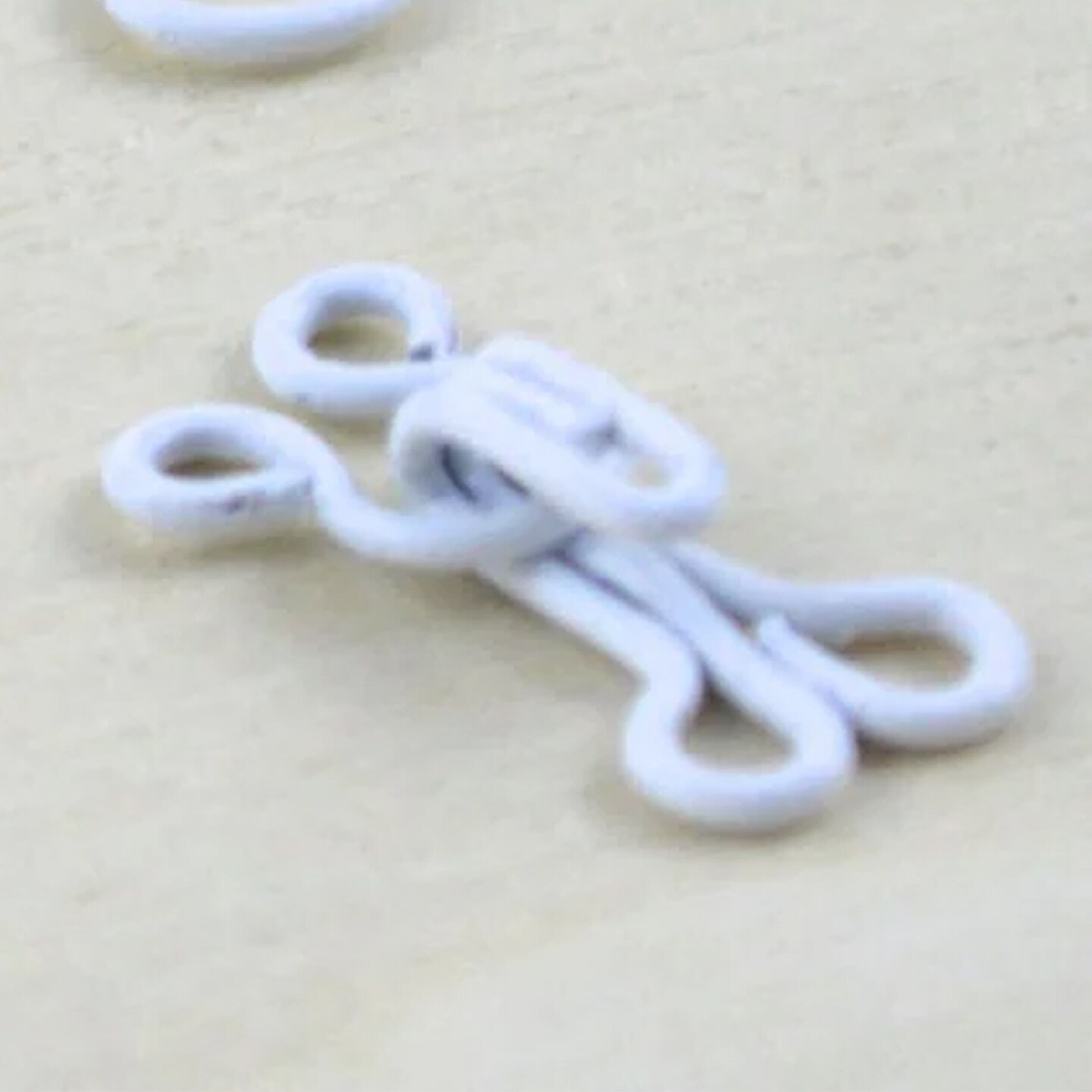 144 Sets Size 1 White Hook and Eye Sewing Closures for Lingerie Bra Dress Projects