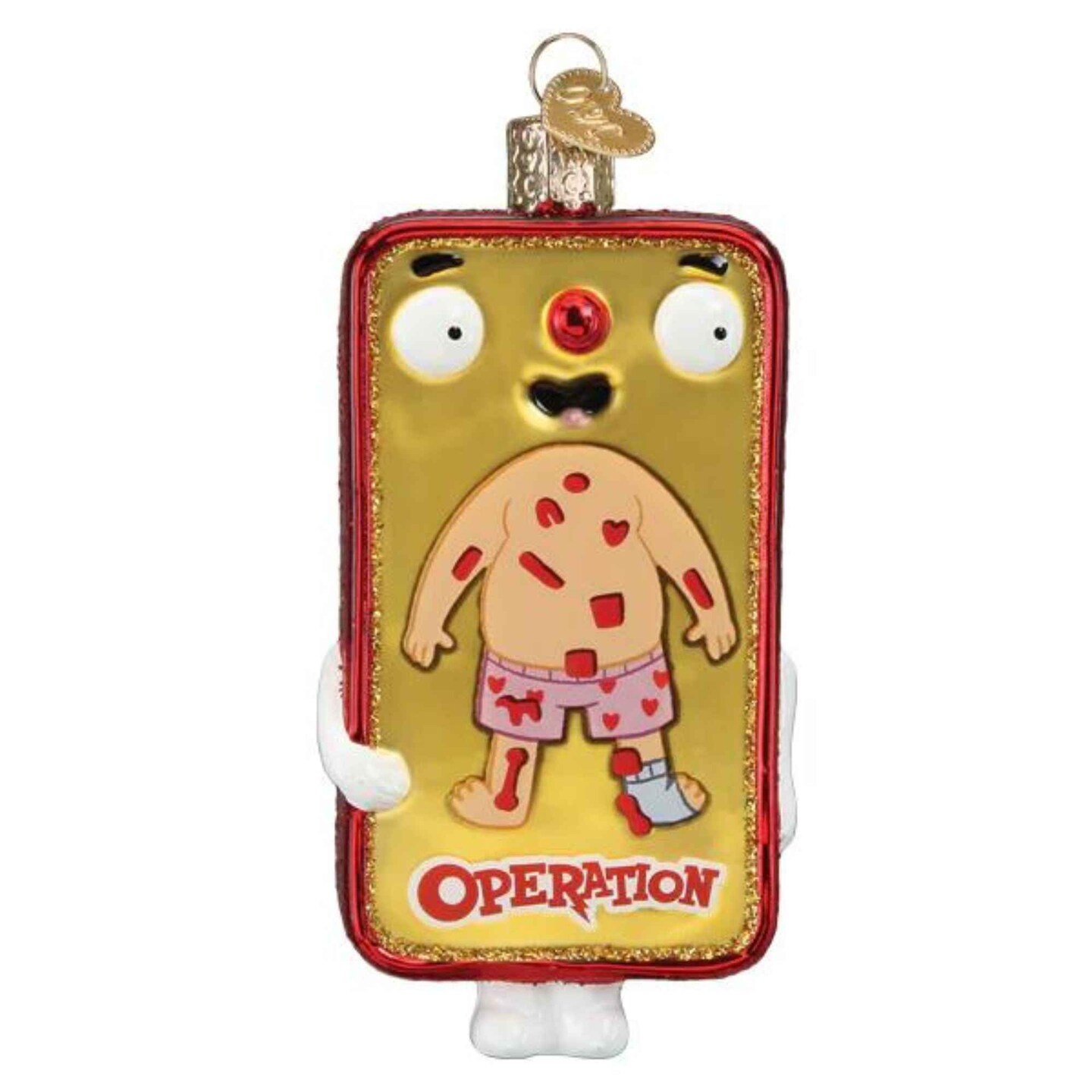 Old World Christmas 4.0 Inch Operation® Tree Ornament , Hasbro Game Family Favorite