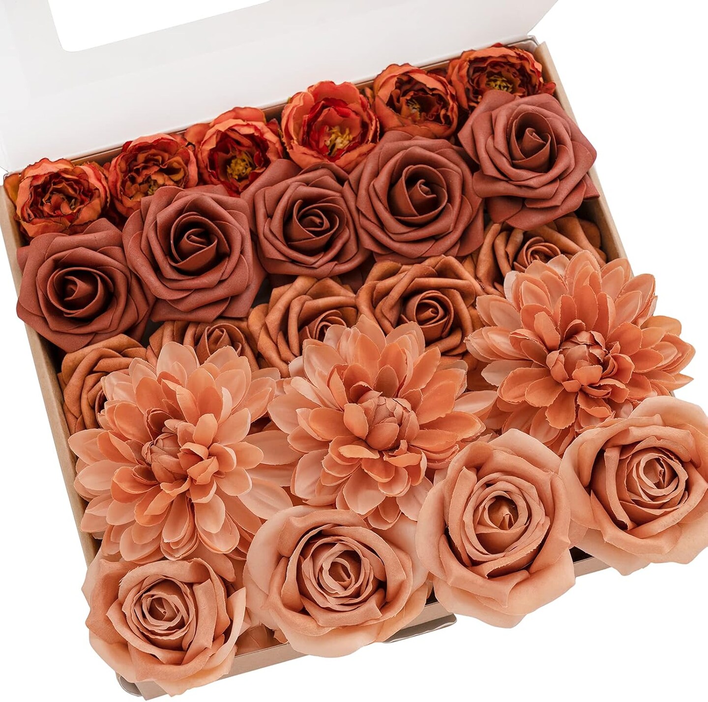 Fake Silk Dahlia Faux Foam Roses Combo f | Michaels