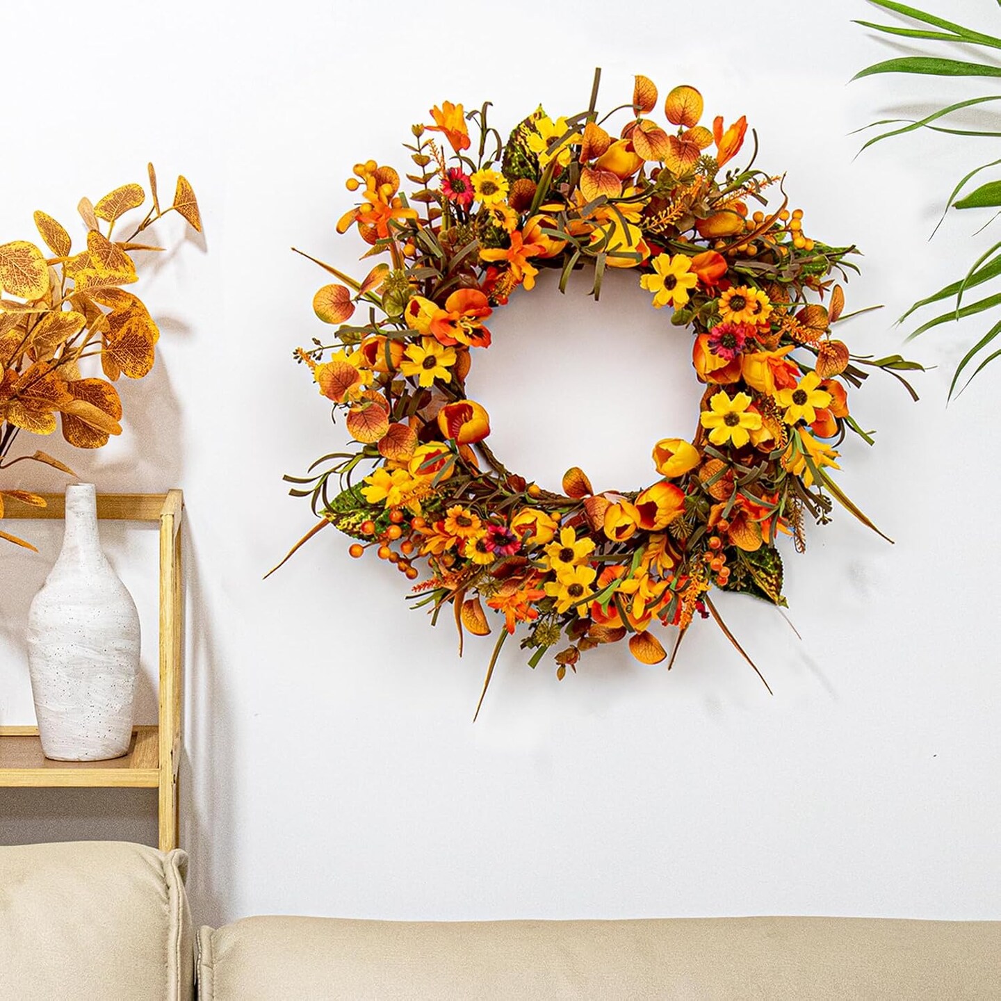 18 Inches Fall Wreaths for Front Door