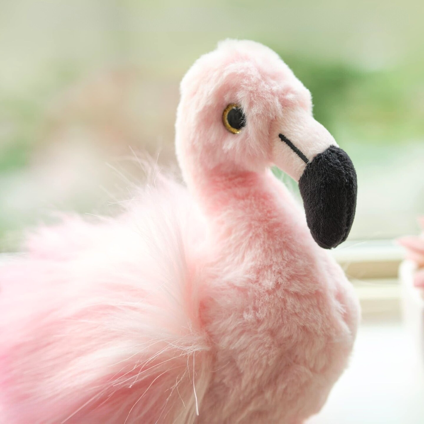 Bearington Lil' Fifi Stuffed Plush Flamingo Toy, 7 inches , Made