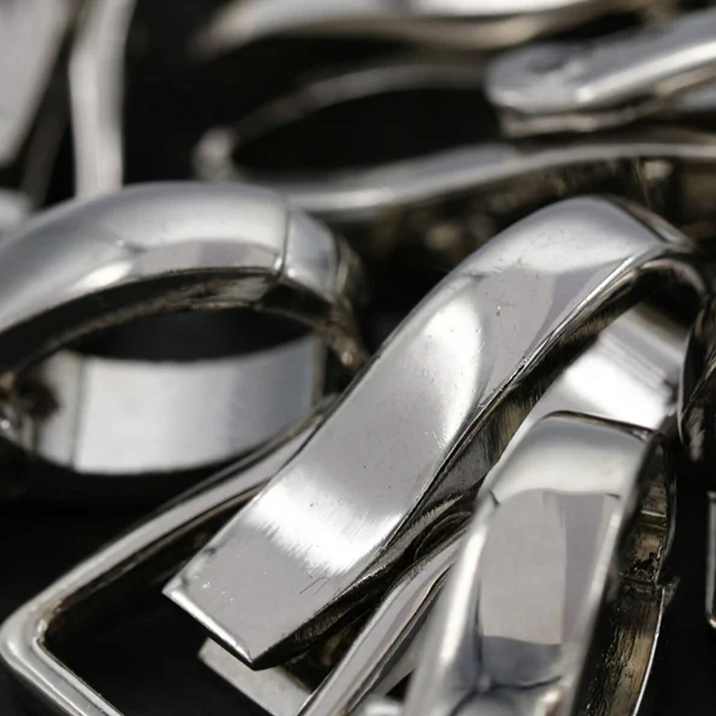 4 Pieces Silver Metal Purse Clasps Modern Small Opening 38mm Loop 15mm