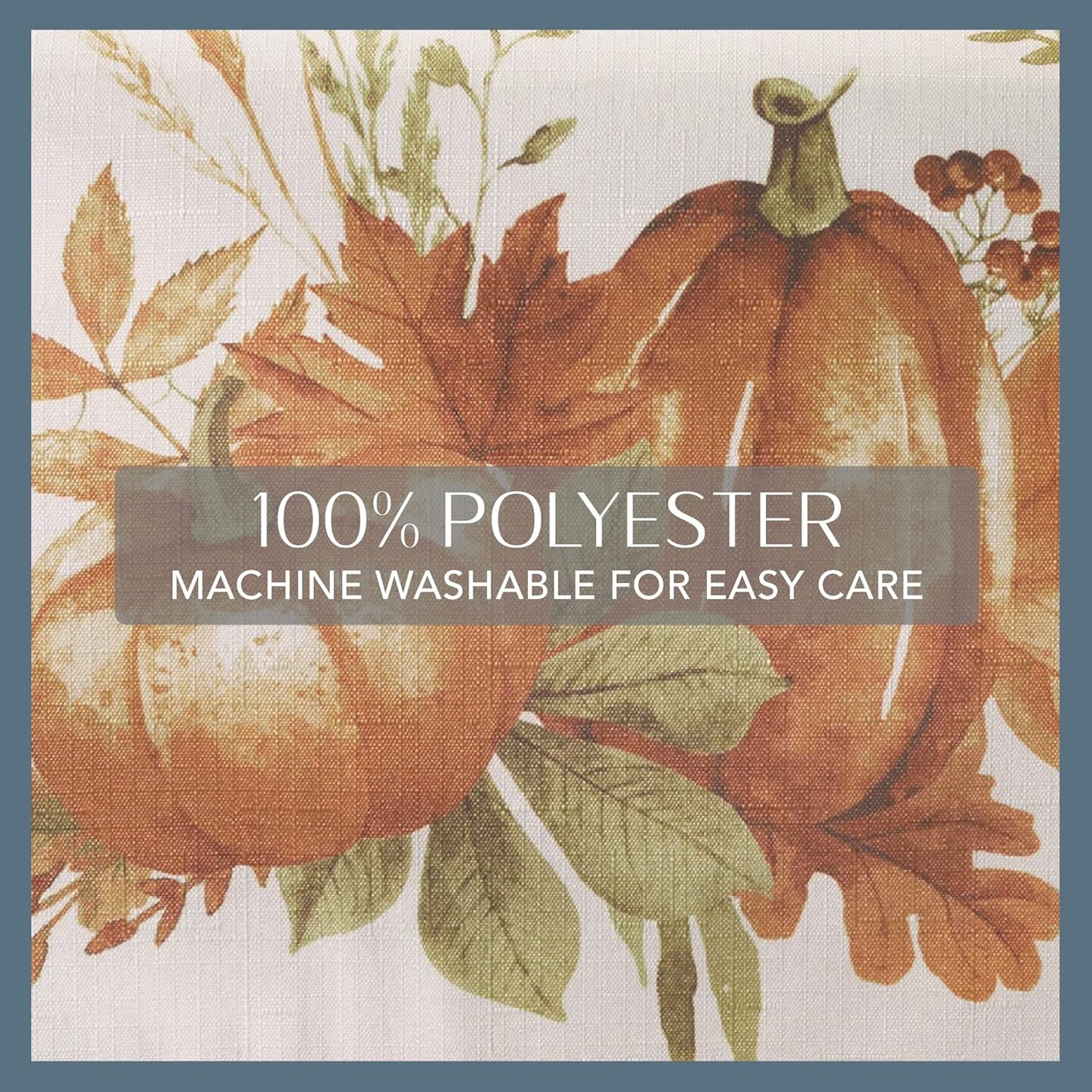 Autumn Pumpkin Grove Fall Runner - Table Decor (Multi Color) 70"L x 13"W