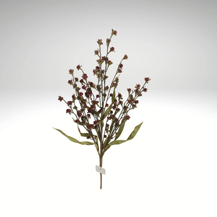 27" Red Fall Berry Spray Stem – Artificial Wood Berries for Autumn Arrangements-65121-RD