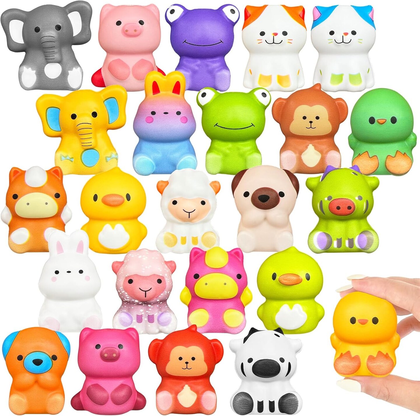 24 Pcs Party Favors Filled with Squishy Toys