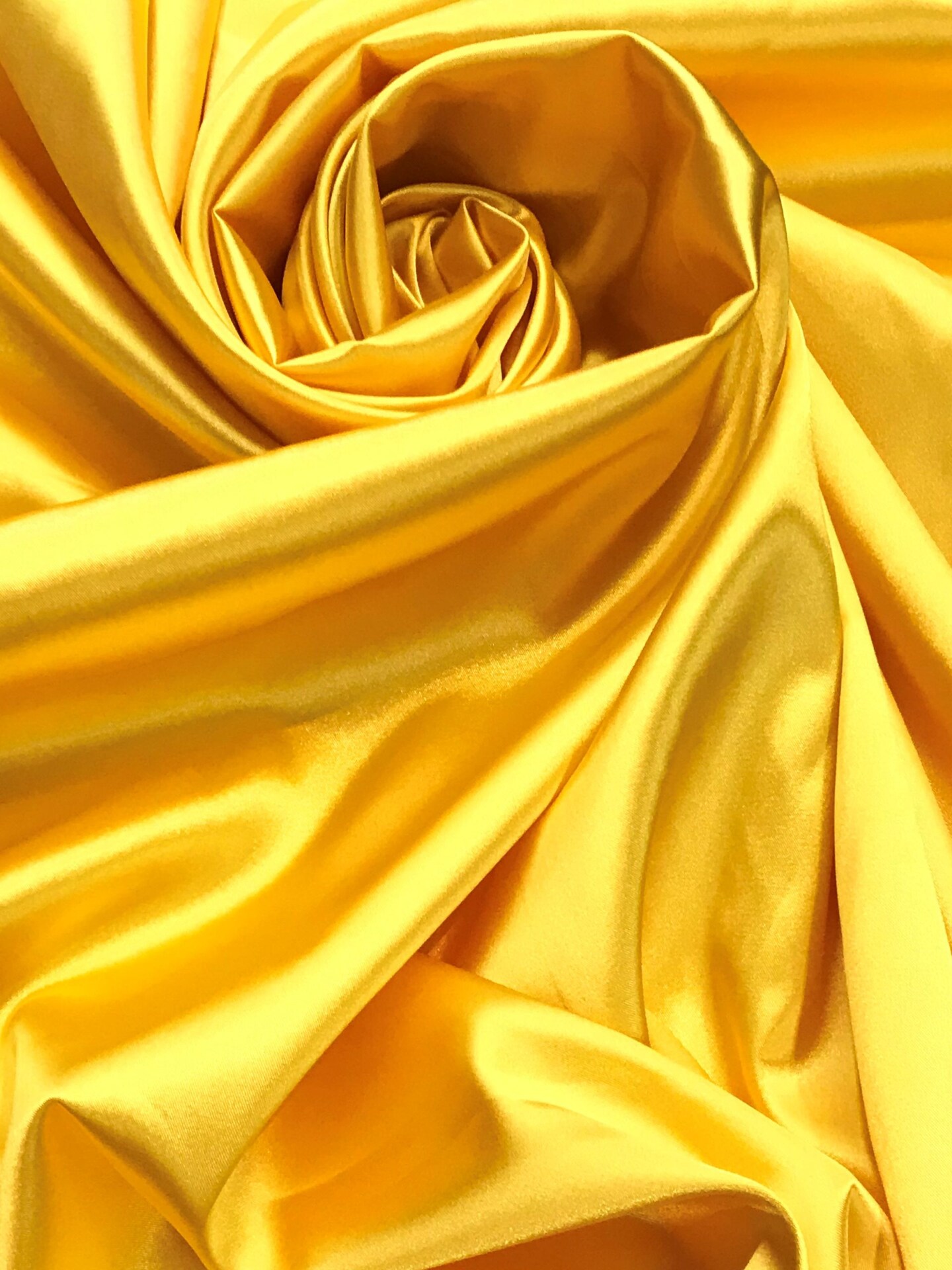 1 Yard Yellow Stretch Charmeuse Fabric Shiny Lightweight Satin for Dresses Costumes Gowns 59” Width