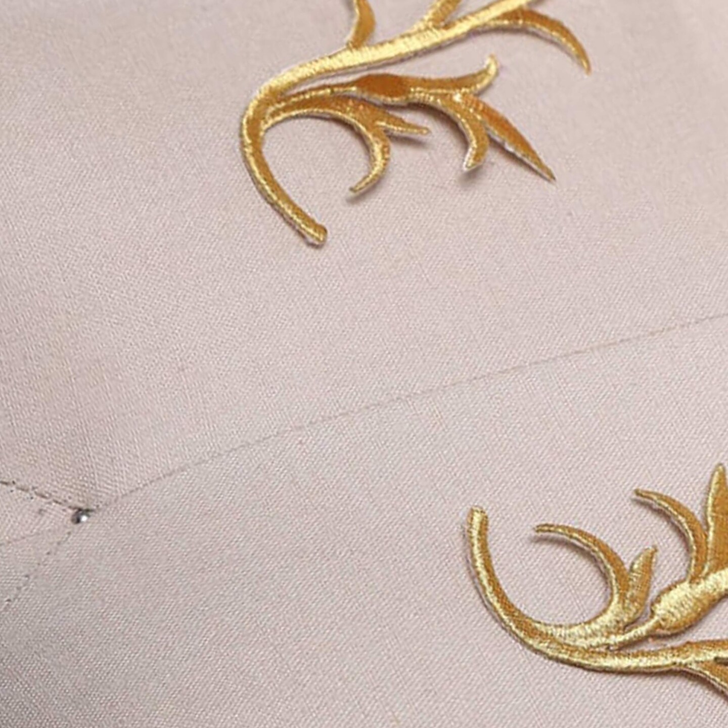 2 Pieces Gold Leaf Applique Embroidery Iron On Patches for Crafts and Costumes 5&#x22; in Length