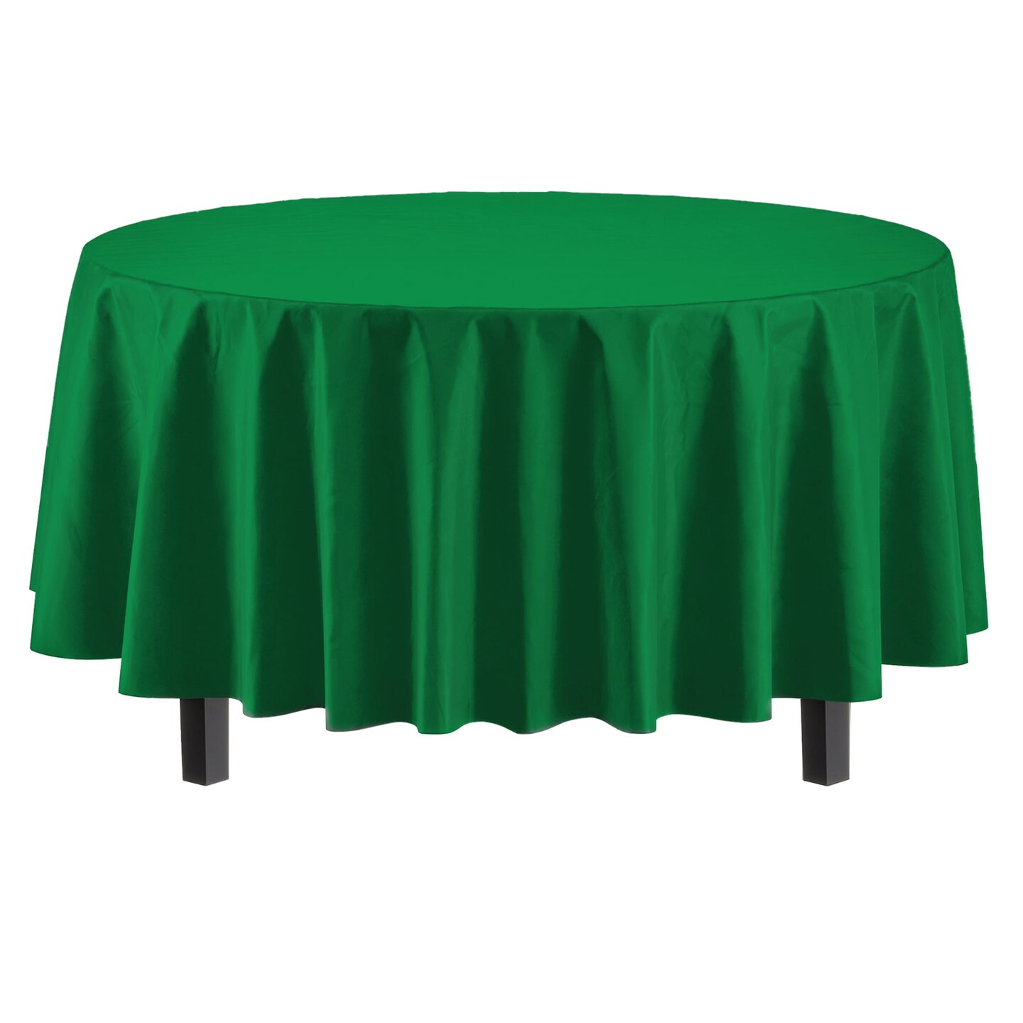 Exquisite Disposable Round Plastic Tablecloths &#x2013; 6 Pack 84&#x22; Disposable Table Cloths &#x2013; Indoor/Outdoor Party Tablecloth &#x2013; Round Plastic Table Cover for Events &#x26; Party Supplies