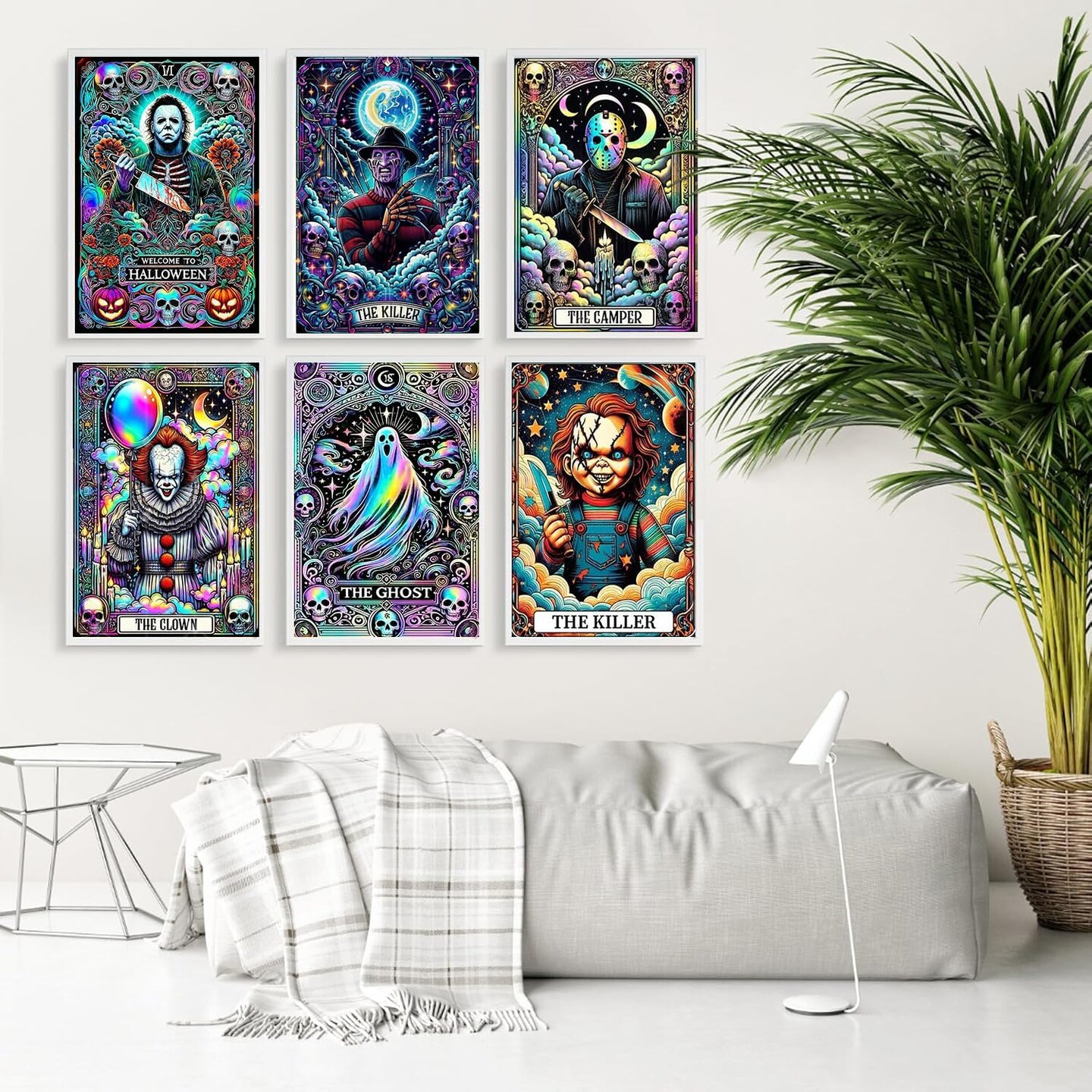 4 Pack Halloween Diamond Art Kits for Adults Beginners,12x16 inch