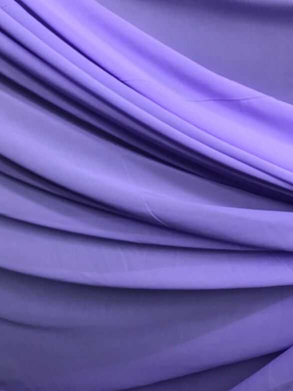 1 Yard Lilac Chiffon Fabric for Gowns, Sheer Curtains, Overlays, Sewing Projects, Crafts 59″-60″ Wide