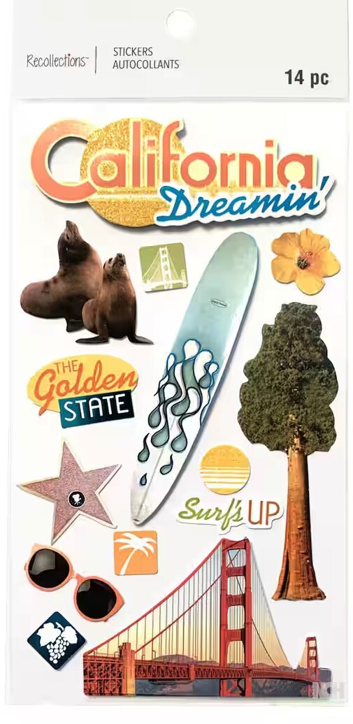 Recollections California Dimensional Stickers