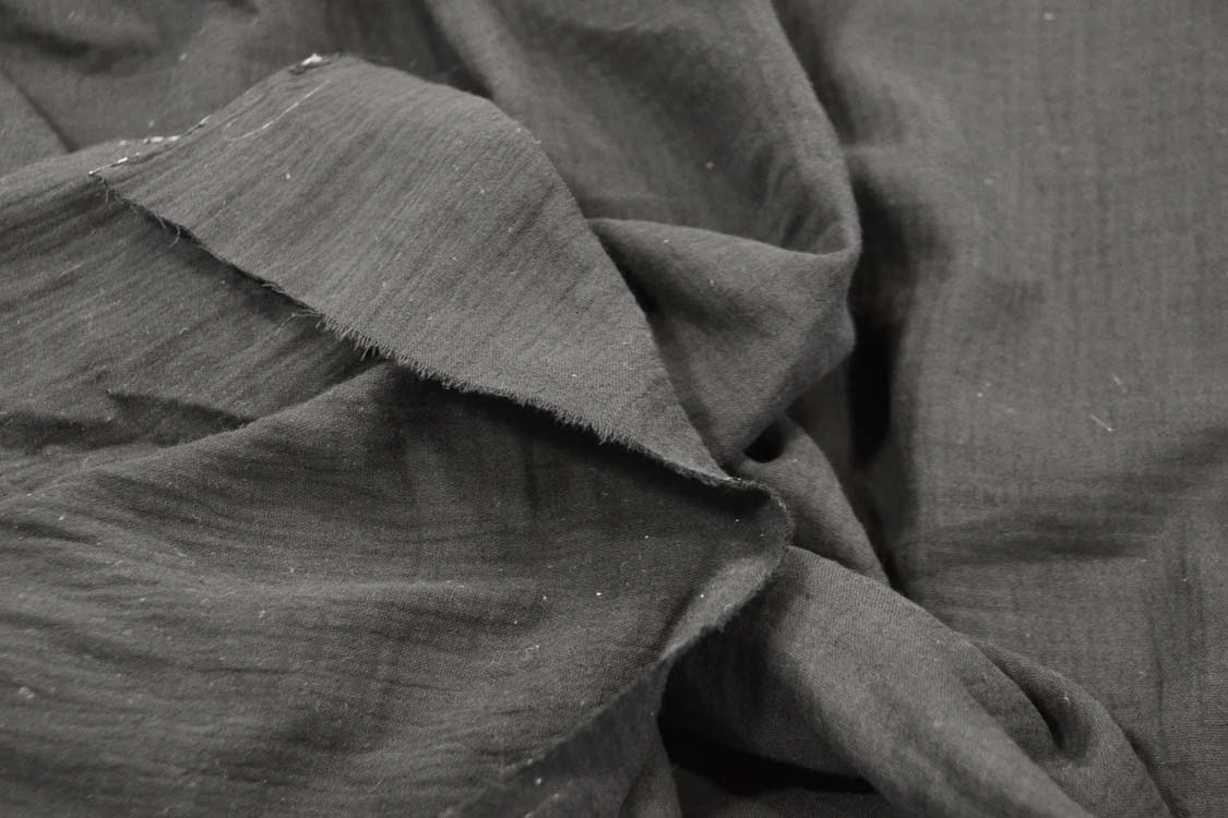 Double Layer Cotton Gauze Fabric Soft Muslin Semi Sheer Lightweight Natural Material 48 Inch Wide