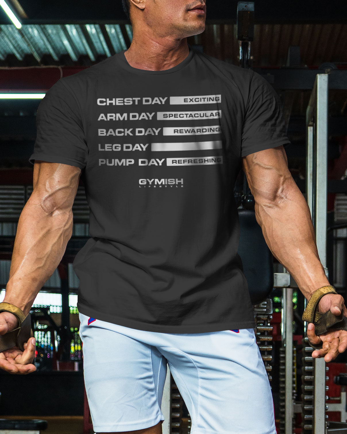 054. Gym Days Leg Day Funny Motivational Workout Gym T-Shirt for Men - image59