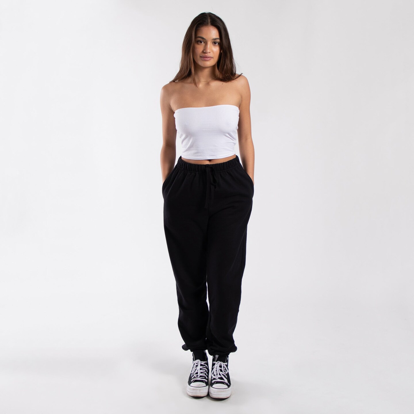 Women&#x27;s Cropped Strapless Tube Top