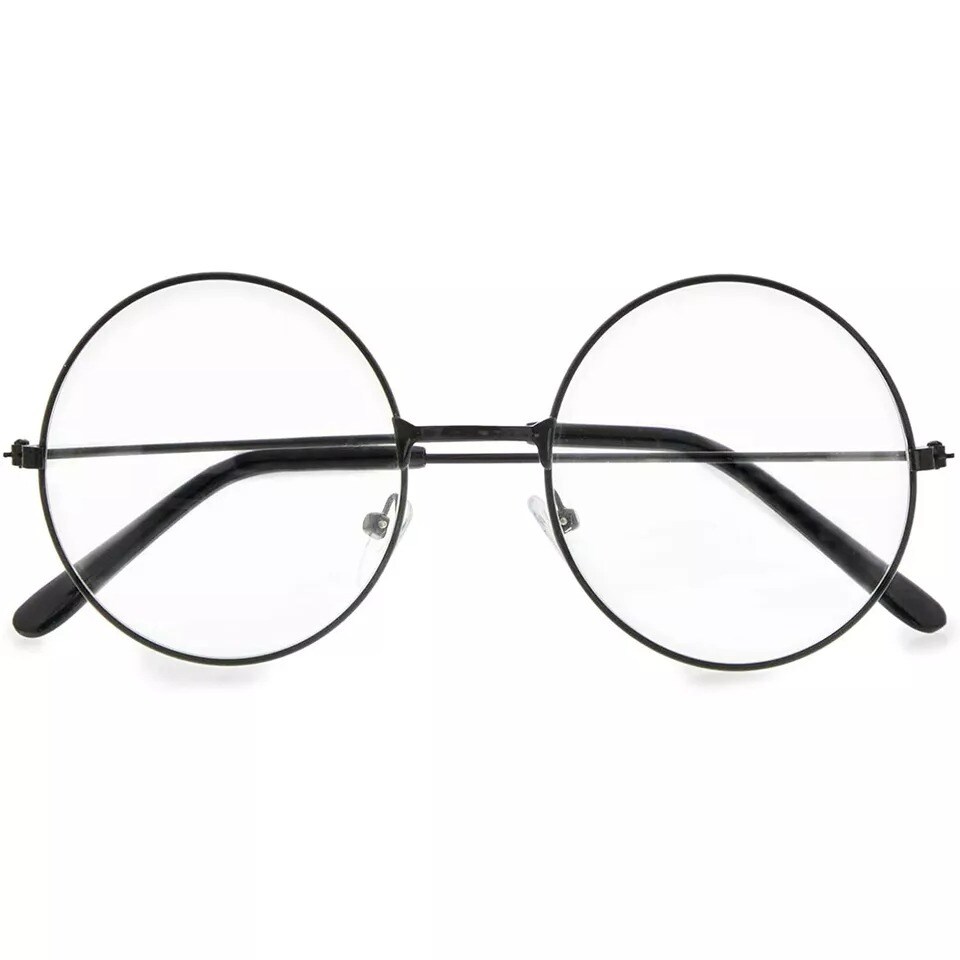 Wizard Glasses, Halloween Costume Accessories (Black, 4 Pack)