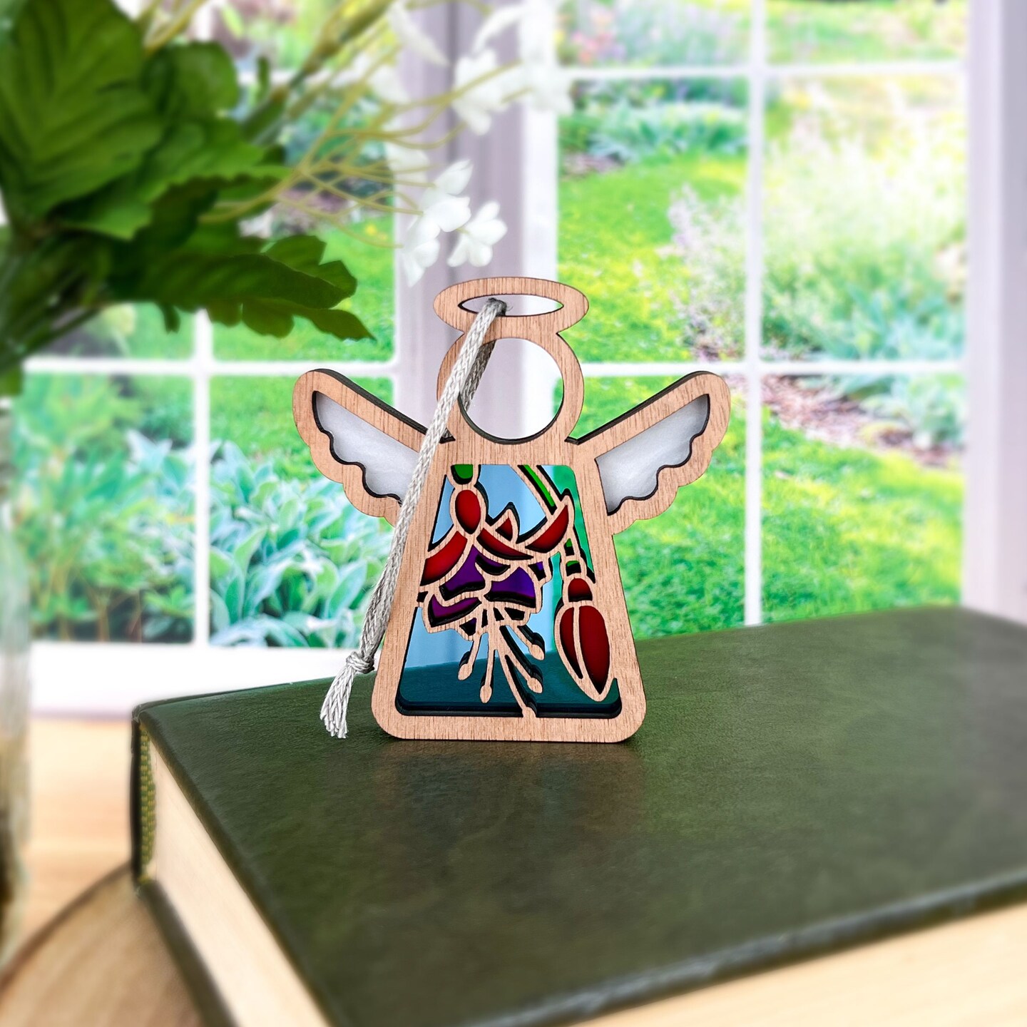 3.5&#x22; (H) Fuchsia Ornament - Handcrafted in Texas - Mother&#x27;s Angels&#xAE; Figurine - Mother&#x27;s Day Gifts