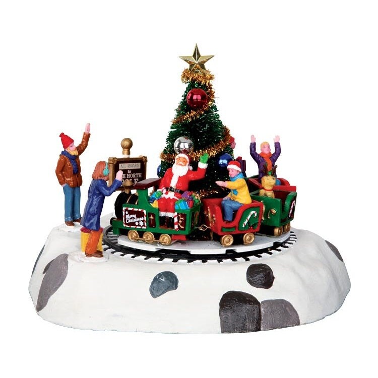 LEMAX Santa&#x27;s Kiddie Train, Battery Operated (4.5V) #34631