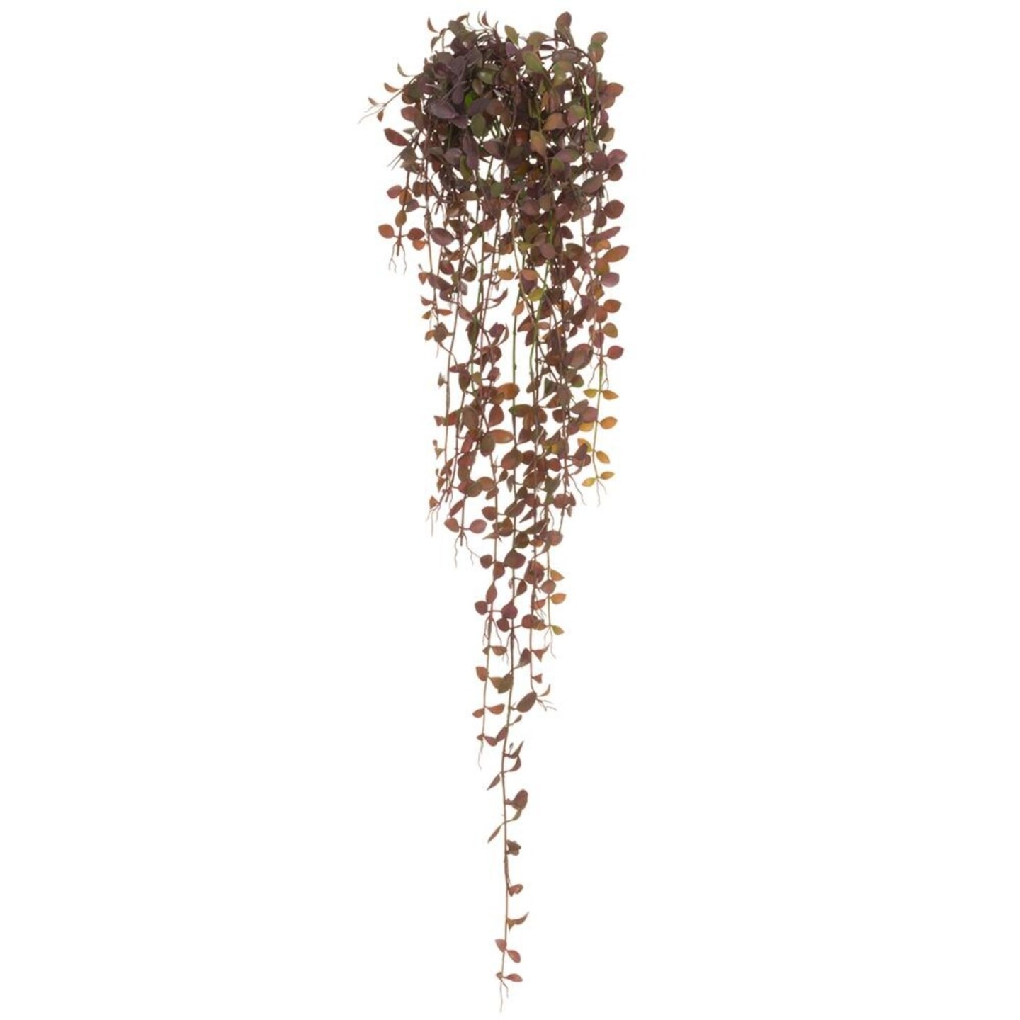 Allstate Button Leaf Artificial Hanging Plant - 39&#x22; - Eggplant Green