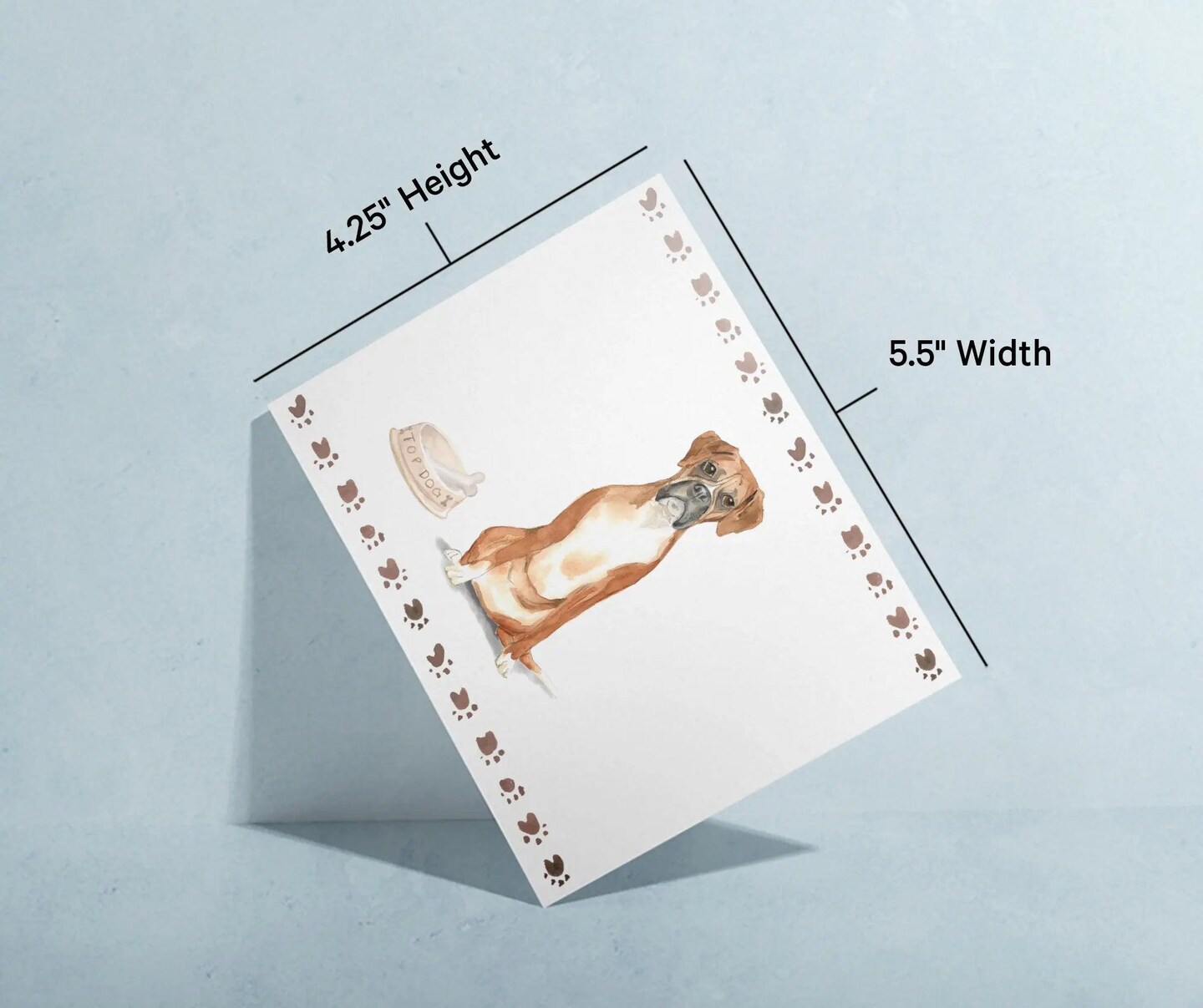 Twigs Paper - Boxer Dog Greeting Cards 12-Count - Boxer Dog Cards with Envelopes - Dog Lover Blank Note Cards - Eco-Friendly Recycled Paper - Made in USA (5.5 x 4.25)