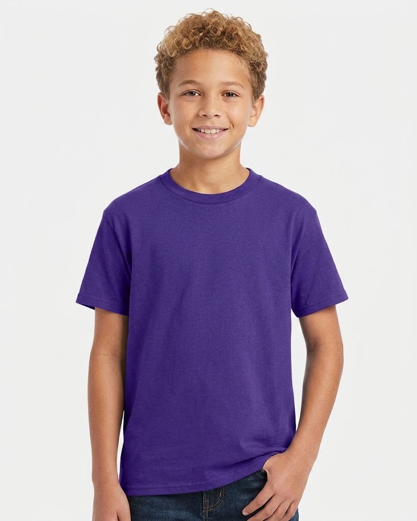 Youth Authentic Crewneck T-Shirt for School Wear & Everyday Casual Wear