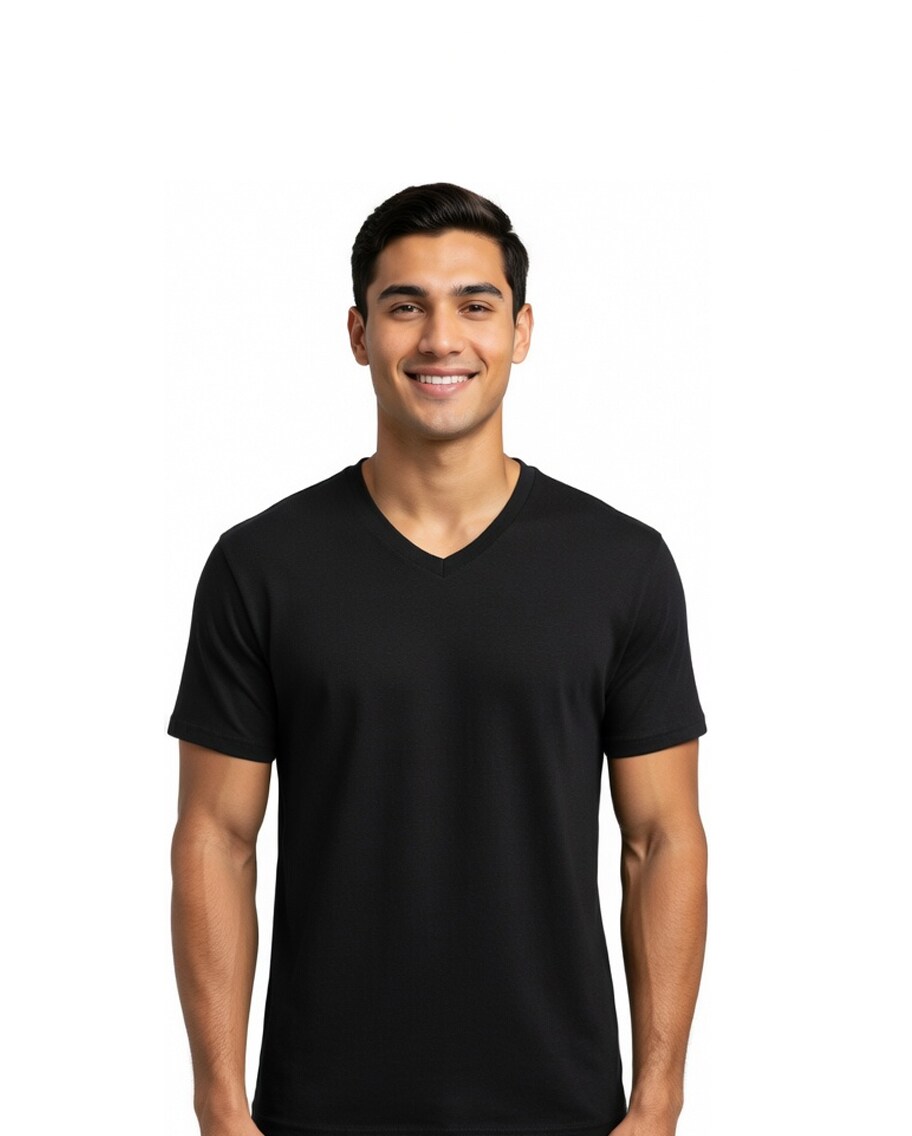 Gildan Softstyle V-Neck Short Sleeve T-Shirt for Summer Outfits & Custom Printing Cotton Tee
