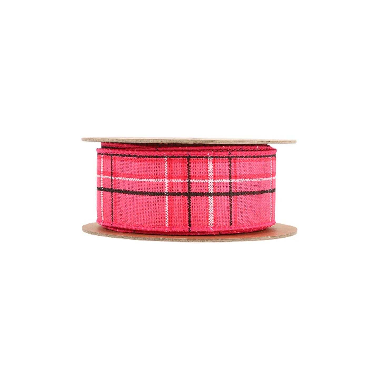 LaRibbons 1 1/2" - 2 1/2" Wired Ribbon | Spring Plaid | 10 Yard Roll