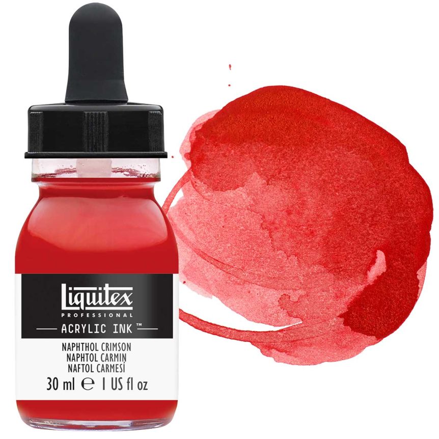 Liquitex Professional Acrylic Ink 30ml Bottle - Naphthol Crimson