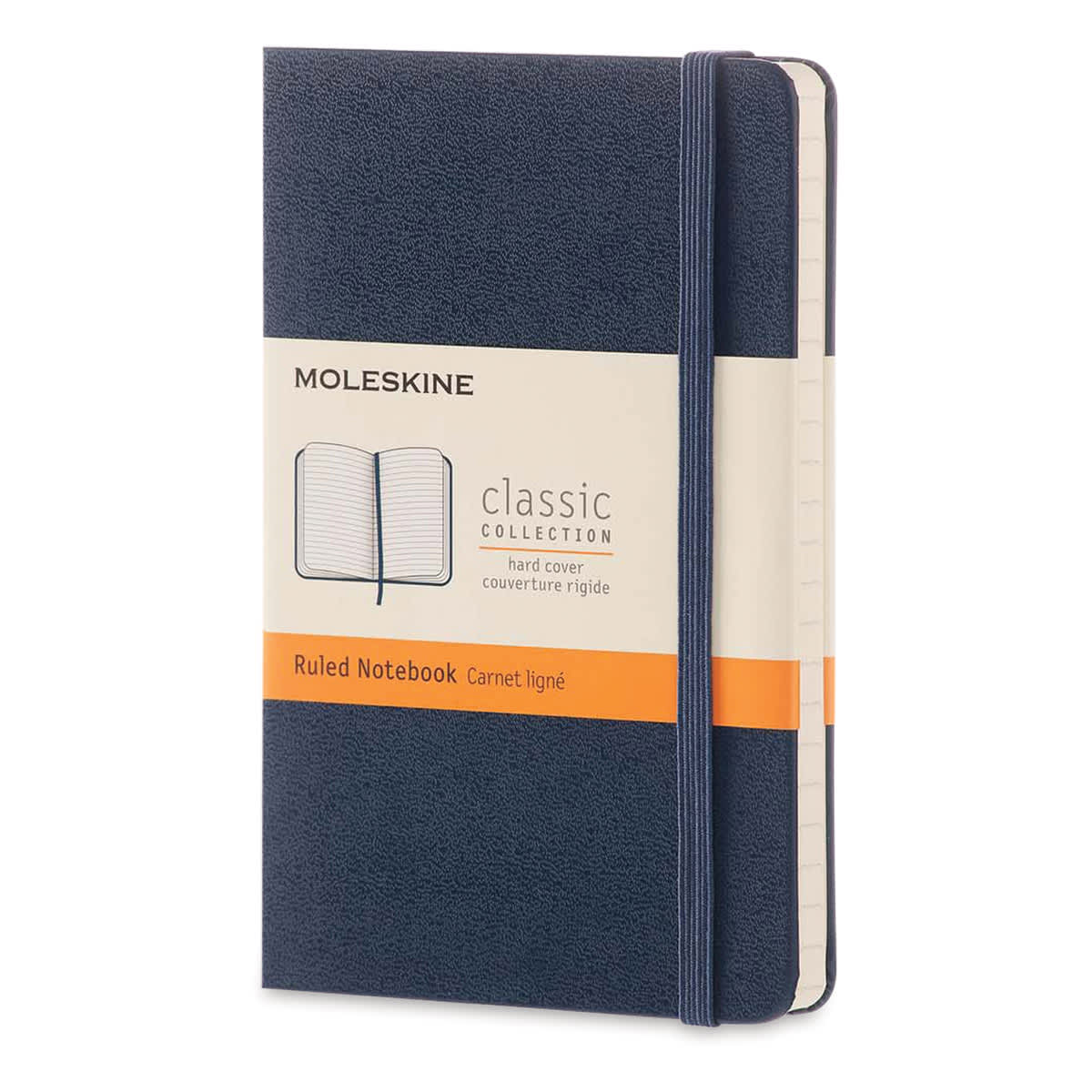 Moleskine Classic Hardcover Notebook - Sapphire Blue, Ruled, 5-1/2" x 3-1/2"