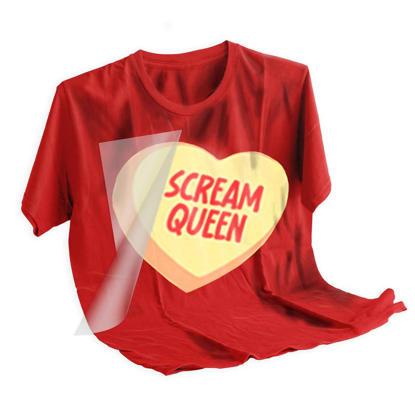 Valentine DTF Transfer - Scream Queen Candy Heart Ready To Press
