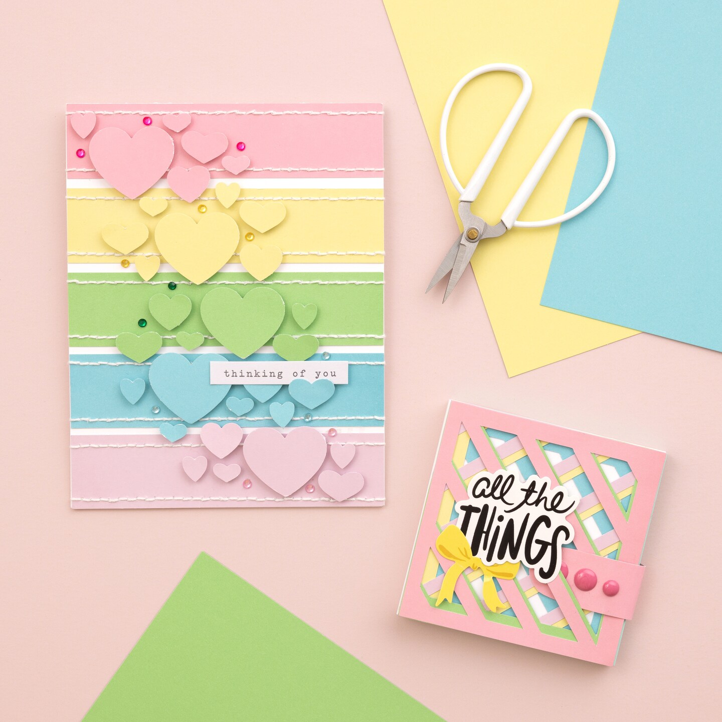 Colorbok 66.5lb Smooth Cardstock 8.5"X11" 50/Pkg-Pastel, 5 Colors/10 Each