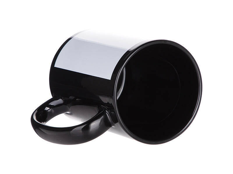 Craft Express 6 Pack 15oz Black Sublimation Mug with White Patch