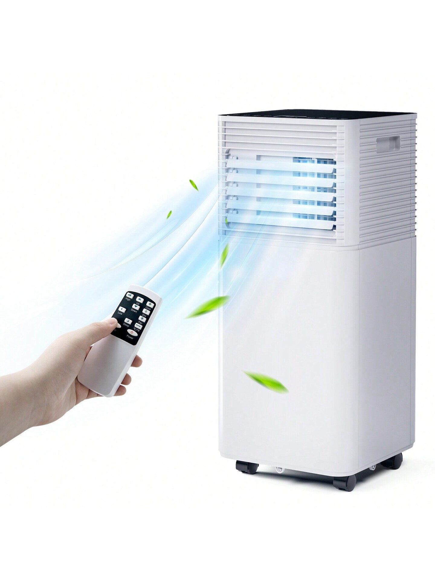 Portable 10000 BTU Air Cooler Fan Dehumidifier 3-in-1 Remote Control