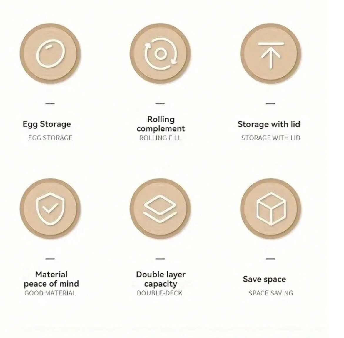 1 PCS Refrigerator Egg Storage Box – 12-Egg Capacity, Space-Saving Rolling Holder with Durable Plastic for Kitchen Organization