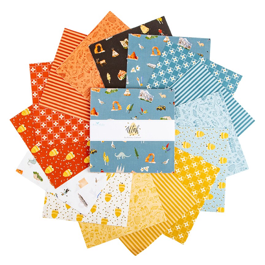 Utah 10" Square Pack (Layer Cake / 10" Stacker) by Kelsey Carlson for Riley Blake (10-17020-42)