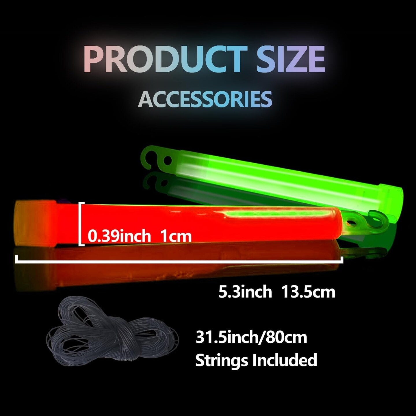 96 Pack Glow Sticks Bulk Party Supplies