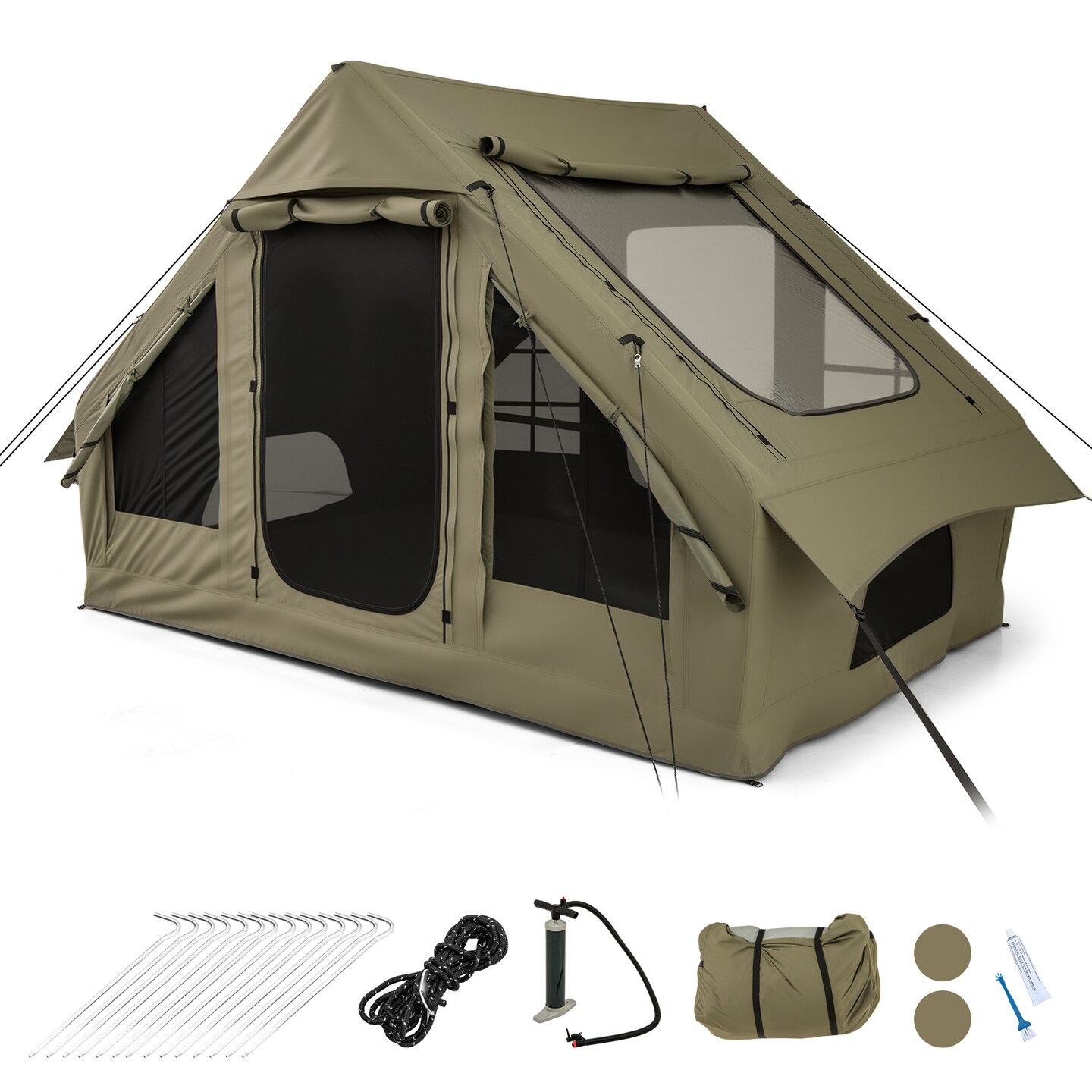 4-6 Person Air Tent Camping Outdoor Waterproof Inflatable Cabin Tent