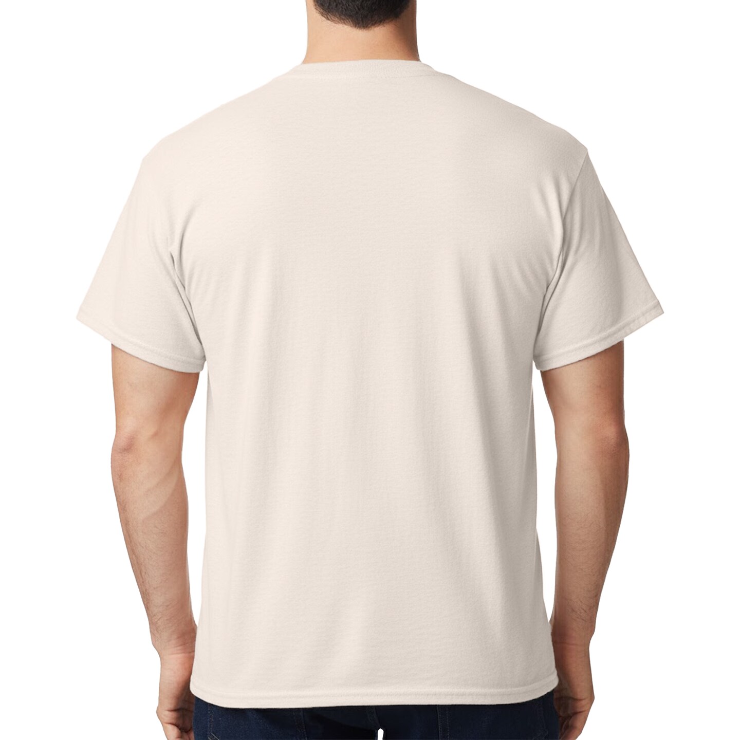 Gildan Heavy Cotton Natural T-Shirt, 5-Pack Short Sleeve Crafting Blank Tee