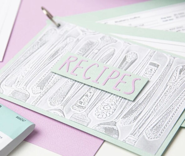 Sizzix 3-D Textured Impressions Embossing Folder - Silverware by Eileen Hull